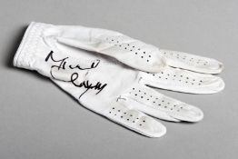 A Michael Campbell signed golf glove,
left-hand,