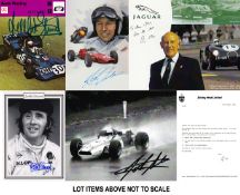 British motor racing champions signed ephemera,