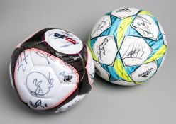 A 2012 Champions League Final souvenir football signed by the victorious Chelsea team,