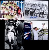 Twelve signed photographs of flat race jockeys,
Scobie Breasley, Steve Cauthen, Lester Piggott,