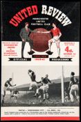 A scarce postponed match programme Manchester United v Bolton Wanderers Manchester Senior Cup  26th