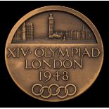 A London 1948 London Olympic Games participant's medal,
designed by B Mackennal,