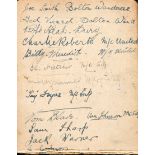 A football autograph album circa 1919-20,
autographs collected in the Manchester area,