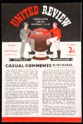 The scarce Manchester United v Tottenham Hotspur 4-page programme 25th March 1953