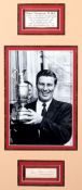 A signed Peter Thomson 'Open Championship Winner' display,
comprising a 12 by 8in.