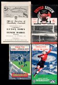 A collection of football programmes 1950s and 1960s,
including F.A. Cup Finals, F.A.