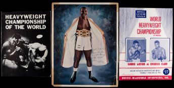 Official programme for the Sonny Liston v Cassius Clay World Heavyweight Championship fight at the