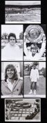 24 1960's & 1970's Wimbledon tennis postcards,
mostly player portraits including Ashe, Borg,