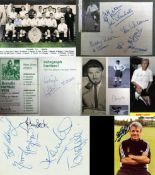 Fulham FC players' (1940s-90s) autographs,