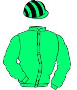 The British Horseracing Authority Sale of Racing Colours:
TURQUOISE with BLACK striped cap
(NOT