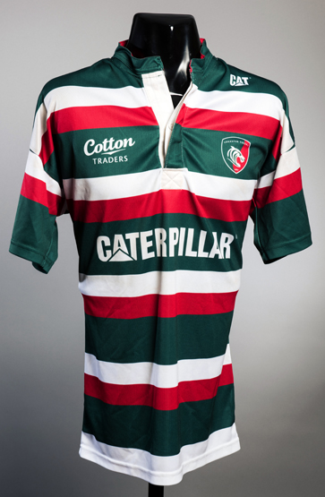 Ed Slater: a match-worn Leicester Tigers No.