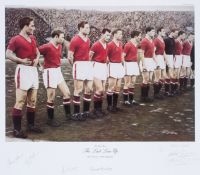'The Last Line Up' 
a large colour limited edition print, this example numbered 208/1958,