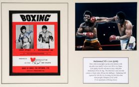 A Muhammad Ali & Leon Spinks double-signed presentation,