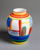 A 1930s-style limited edition vase modelled and coloured by Emilio James entitled, “Centre Court”,