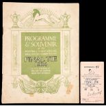 A programme and a ticket for the 1924 F.A.