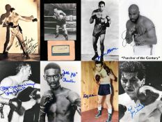 Autographs of boxing champions,