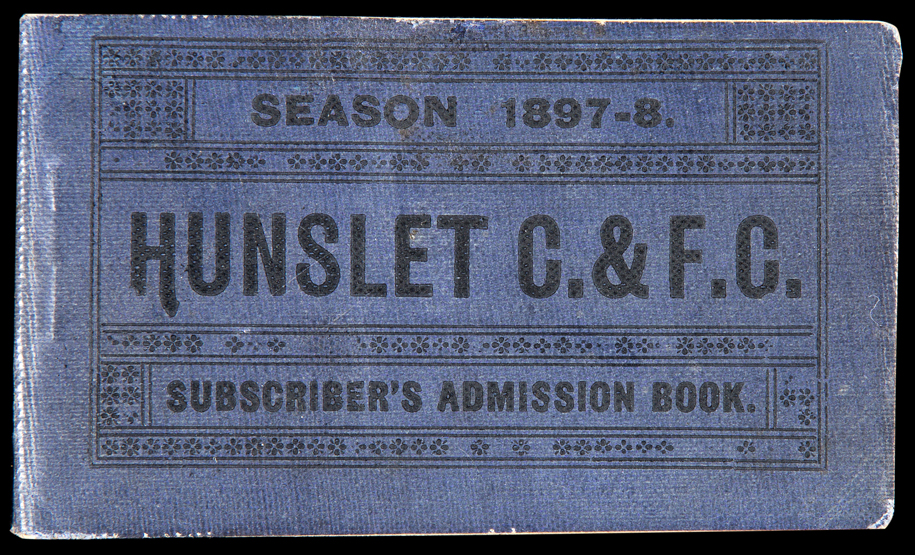 A season ticket for Hunslet Rugby Football Club 1897-98