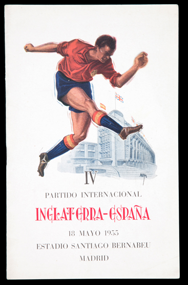 Spain v England international programme played at Estadio Santiago Bernabeu, Madrid,