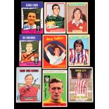 150 autographed trading cards of footballers,
issued by A & BC, Topps,
