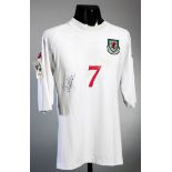 Carl Fletcher: a signed match-worn Wales No.