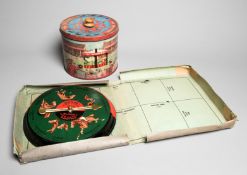 An Australian biscuit tin horse racing game "The Winner",
produced by Peek Frean (Australia),