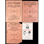 A collection of 25 Tottenham Hotspur wartime programmes dating between seasons 1941-42 and 1945-46,