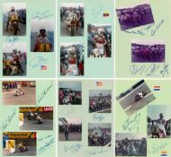 1977-78 Motorcycle Racing Personalities autographed race diary photo album,