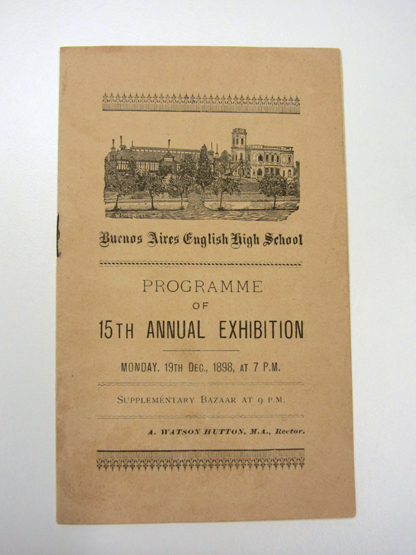 Alexander Watson Hutton "The Father of Argentinian Football": a programme of 15th Annual Exhibition