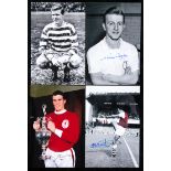 125 signed photographs of footballers 1950s & 1960s,
12 by 8in.