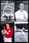 125 signed photographs of footballers 1950s & 1960s,
12 by 8in.