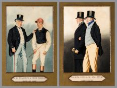 Richard Dighton (1795-1880)
LORD FALMOUTH & FRED ARCHER "HONOUR & TALENT"; ADMIRAL ROUS & Mr.