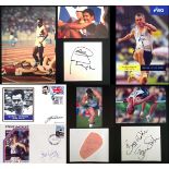 Autographs of GB Olympic Field athletes (1960s-2000s),