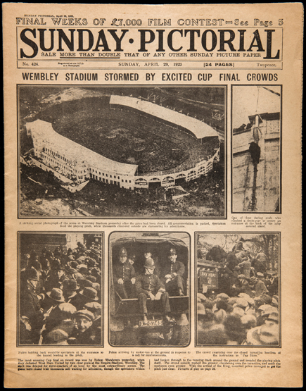 A group of original newspapers including one with coverage of the first F.A. - Image 2 of 2