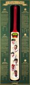 'The Knights of Cricket' autographed cricket bat,