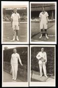 28 tennis postcards published by Trim of Wimbledon mostly portraits of men's competitors 1920s/30s,