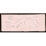 A London 1948 Olympic Games autograph album,
including the signatures of Harrison Dillard (USA,