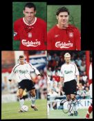 A collection of 56 signed colour photographs of Liverpool footballers of modern times,