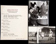 An archive of ephemera relating to Liverpool FC's 1951 Tour of Sweden,