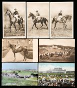 40 horse racing postcards,