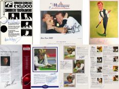 Signed snooker memorabilia,