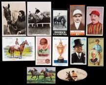 Two collector's albums of cigarette and trade cards themed to horse racing,