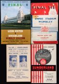 Sunderland football programmes,
the earliest an away at Bradford City 16th March 1912, old,