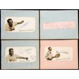 Autographs of the tennis Champions Suzanne Lenglen, Vincent Richards,