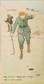 John Hassall (1868-1948)
THE SEVEN AGES OF GOLF
a set of seven Chromolithographic plates framed and