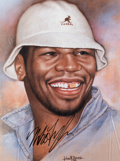 A Mike Tyson signed limited edition portrait print,
after the artist Julian M. - Image 2 of 2