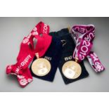 A pair of official gilt-metal replica European Championship winner's medals issued by the Spanish