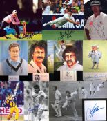 Signed pictures of Australian cricket legends 1950-2000s,
13 Aussie greats Richie Benaud,