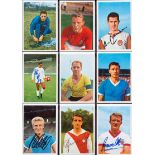 135 signed full-page posters taken from vintage football magazines & annuals from the 1950s-1980s,