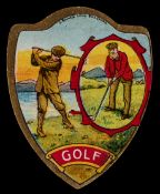 A rare Baines card featuring the 'Father of Golf' Old Tom Morris circa 1897,