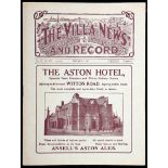 Aston Villa v Manchester United reserves programme 5th January 1924;